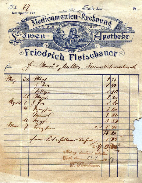 Datei:Rechnung Löwen-Apotheke 1918.jpg