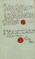 Heiratserlaubnis für Simon Roth vom Infanterie-Regiment von Laurens