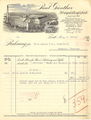Historische Rechnung der Hornplattenfabrik Paul Günther von 1937, damals noch unter Adresse Fabrikstr. 60
