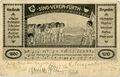 Alte Ansichtskarte vom Sing-Verein Fürth, gel. 1910
