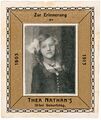 Gedenksticker Thea Irene Nathan 1903 - 1913
