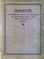 Denkschrift Otto Holzer - vom Friedhof zum Stadtpark, 1910