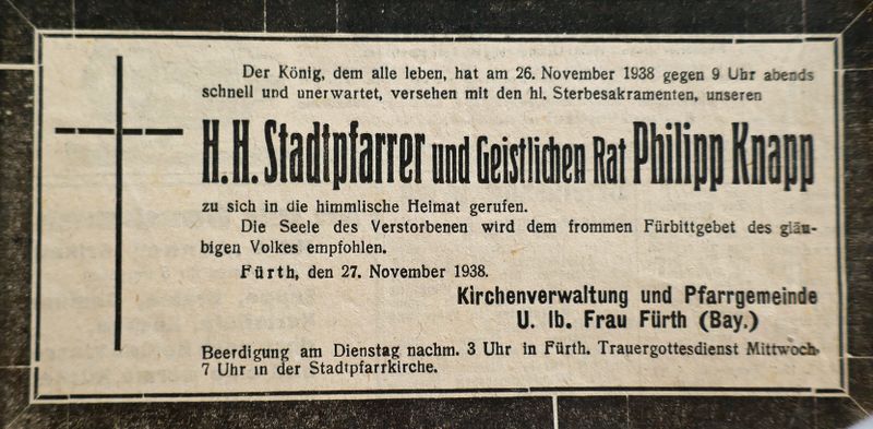 Datei:Philipp Knapp Todesanzeige 1938.jpg