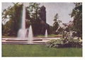 Gartenschau 1951, An der grossen Fontäne. Historische Postkarte