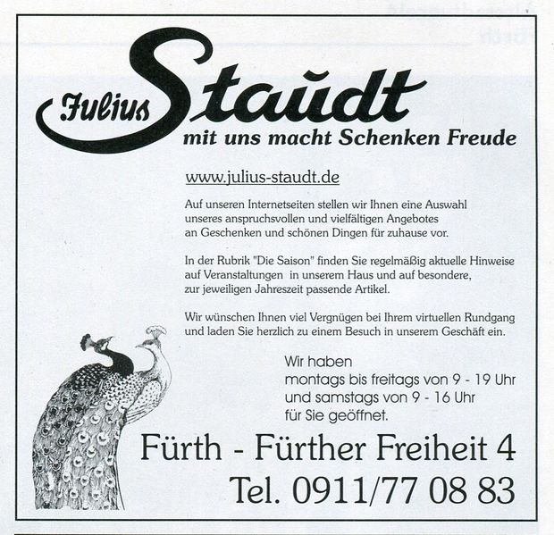 Datei:Werbung Julius Staudt 2009.jpg