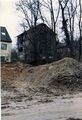 Baumaßnahmen und Erdbewegungen im ehem.  zur  hin im Februar 1988. Bildmitte alte Villa .