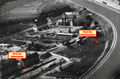 Reste von Diebs- und Stöckichgraben auf dem Gelände der Johnson Barracks; Luftbild ca. 1972