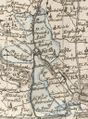 Ausschnitt aus der "Karte von dem Hochstift und Fürstenthum Bamberg nebst verschiedenen angraenzenden Gegenden" von 1800, wo die Umrisse des damaligen Amtes Fürth erkennbar sind