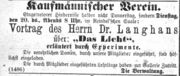 Kaufmännischer Verein, Fürther Abendzeitung 14.03.1877.jpg