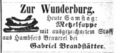 Wunderburg, Metzelsuppe, Fürther Tagblatt 4.9.1869