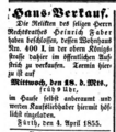 1855-04-10 FÜ-Tagblatt Hausverkauf Faber.png
