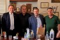 Delegationsreise zur Partnerstadt Xylokastro, Griechenland zusammen mit Markus Braun, dem Bürgermeister von Xylokastro und einem seiner Stellvertreter, Juni 2023