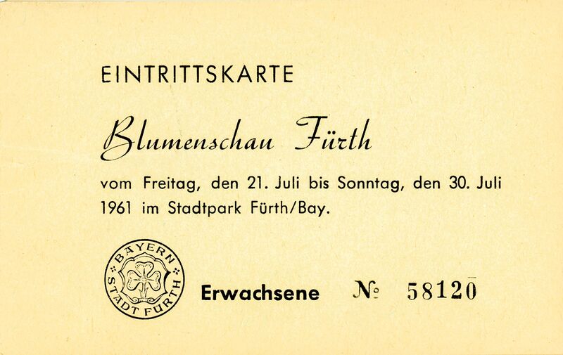 Datei:Eintrittskarte Blumenschau 1961.jpg