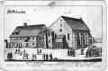 Synagoge von außen, Postkarte, Boenerstich, Sammlung Vidicon
