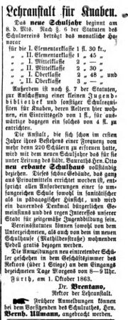 Brentano neues Schulhaus Mathildenstraße Ftgbl 1.10.1863.jpg
