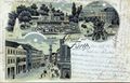 Alte Ansichtkarten mit verschiedenen Fürth-Motiven, gel. 1899