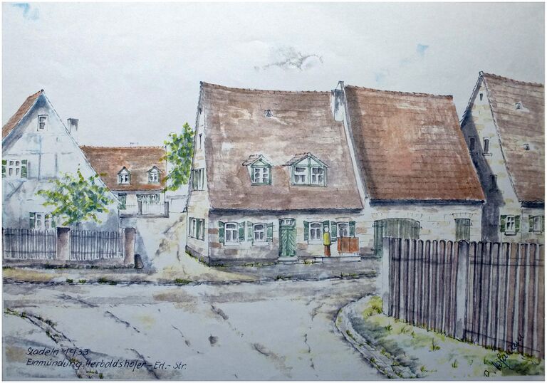 RH Stadeln Einmündung Herboldshofer Straße 1933.jpg