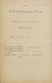 Protokoll vom 10. November 1893 des Bürgeraufnahmegesuchs von Johann Gran, geb. 1846 (S. 1)