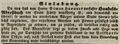 Ankündigung des Handels-Adreßbuchs 1843