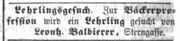 Balbierer Bäcker, Fürther Tagblatt, 21. April 1857.jpg