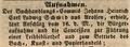 Bürgeraufnahme des Buchhändlers <!--LINK'" 0:11-->, September 1845