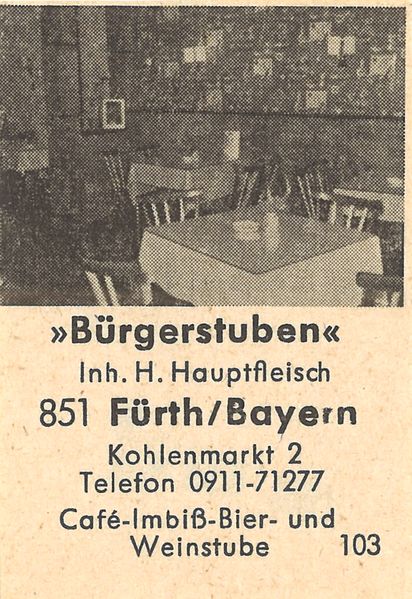 Datei:Werbeetikett Bürgerstuben (2).jpg