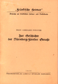 Titelseite: Zur Geschichte der Nürnberg-Fürther Straße, 1958