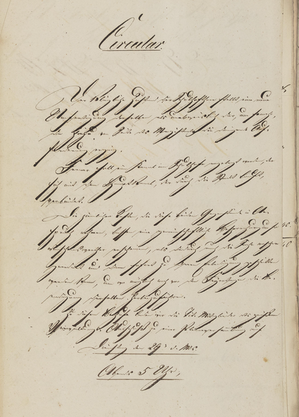 Datei:Circular wg. Zustand Schulhoftore 29. Juni 1852.png