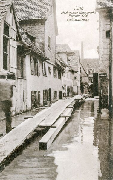 Datei:Hochwasser 1909 Schützenstraße 2.jpg