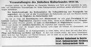 Kulturveranstaltungene nürnberg-fürther Isr. Gemeindeblatt 1. September 1935.png