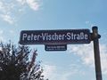 Straßenschild Peter-Vischer-Straße