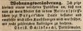 Wohnungsveränderung des Porträtmalers <!--LINK'" 0:20-->, August 1849