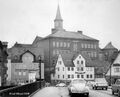 Vorgängerbrücke der heutigen Ludwigbrücke, im Hintergrund die Fürther Altstadt (1966) <span class="smw-highlighter" data-type="8" data-state="inline" data-title="Hinweis" title="Urheber: Knut Meyer/VNPLizenz: copyright"><span class="smwtticon note"></span><span class="smwttcontent">Urheber: Knut Meyer/VNP<br><br>Lizenz: copyright</span></span>