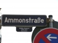 Straßenschild Ammonstraße mit Erläuterung