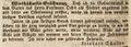 Werbeannonce des Wirts Leonhard Schaller zur Eröffnung des <!--LINK'" 0:11-->, März 1842