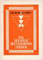 Titelseite: Gedenkschrift Tag der Opfer des Faschismus Fürth, 1947