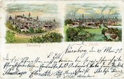 AK Fürth & Nürnberg gel 1898.jpg