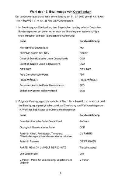 Datei:Bekanntmachung Landeswahlleiter Bezirkswahlen 2023.pdf