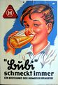 Werbeplakat der Brauerei Humbser für die Limonade/ Brause "Bubi", ca. 1960