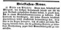 Beschwerde Trödelmarkt, Fürther Tagblatt 4. November 1852