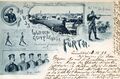 Ansichtskarte Lehrer Kompagnie Fürth, gel Juni 1899