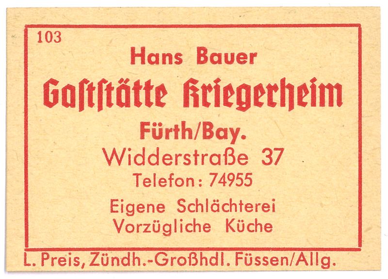 Datei:Werbeetikett Kriegerheim (2).jpg