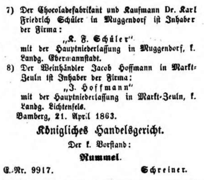 Datei:1863-04-30 Bay.Ztg.,S.926 Hauptniederlassung.png