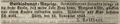 Zeitungsanzeige des Verlegers <a class="mw-selflink selflink">Julius Volkhart</a>, November 1843