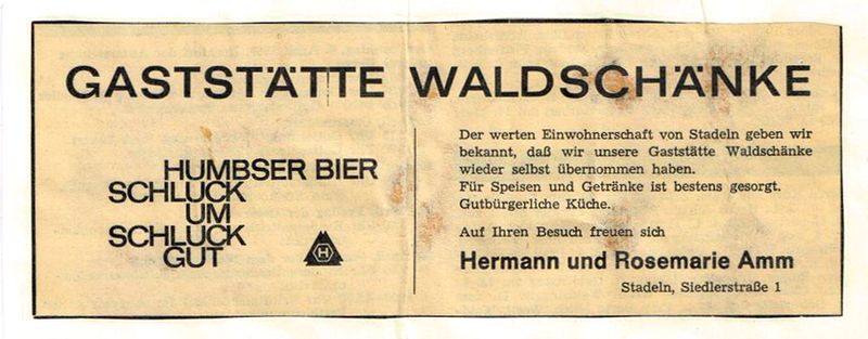 Datei:Werbung Waldschänke 1970.jpg