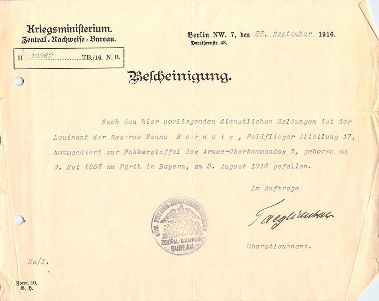 Datei:Benno Berneis Todesmeldung.jpg