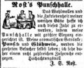 Werbung des Conditors  für seine Punschhalle, Oktober 1862