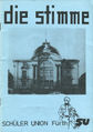 Titelblatt der Zeitschrift "die Stimme" der Schüler Union (CSU) vom 1. Februar 1977