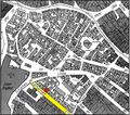 Gänsberg-Plan Katharinenstraße 18 (rot markiert)