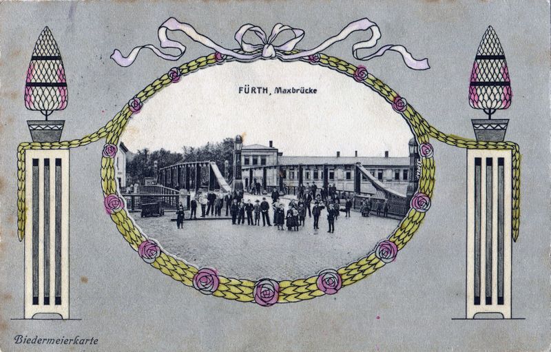 Datei:AK Maxbrücke Biedermeierkarte 1907.jpg